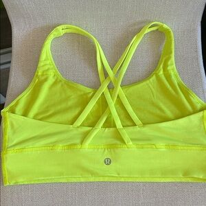 lululemon athletica Neon Yellow Sports Bra
